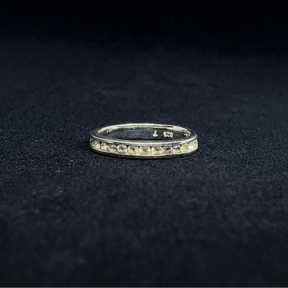 STERLING SILVER RING WITH STONES - Picture 2 of 4